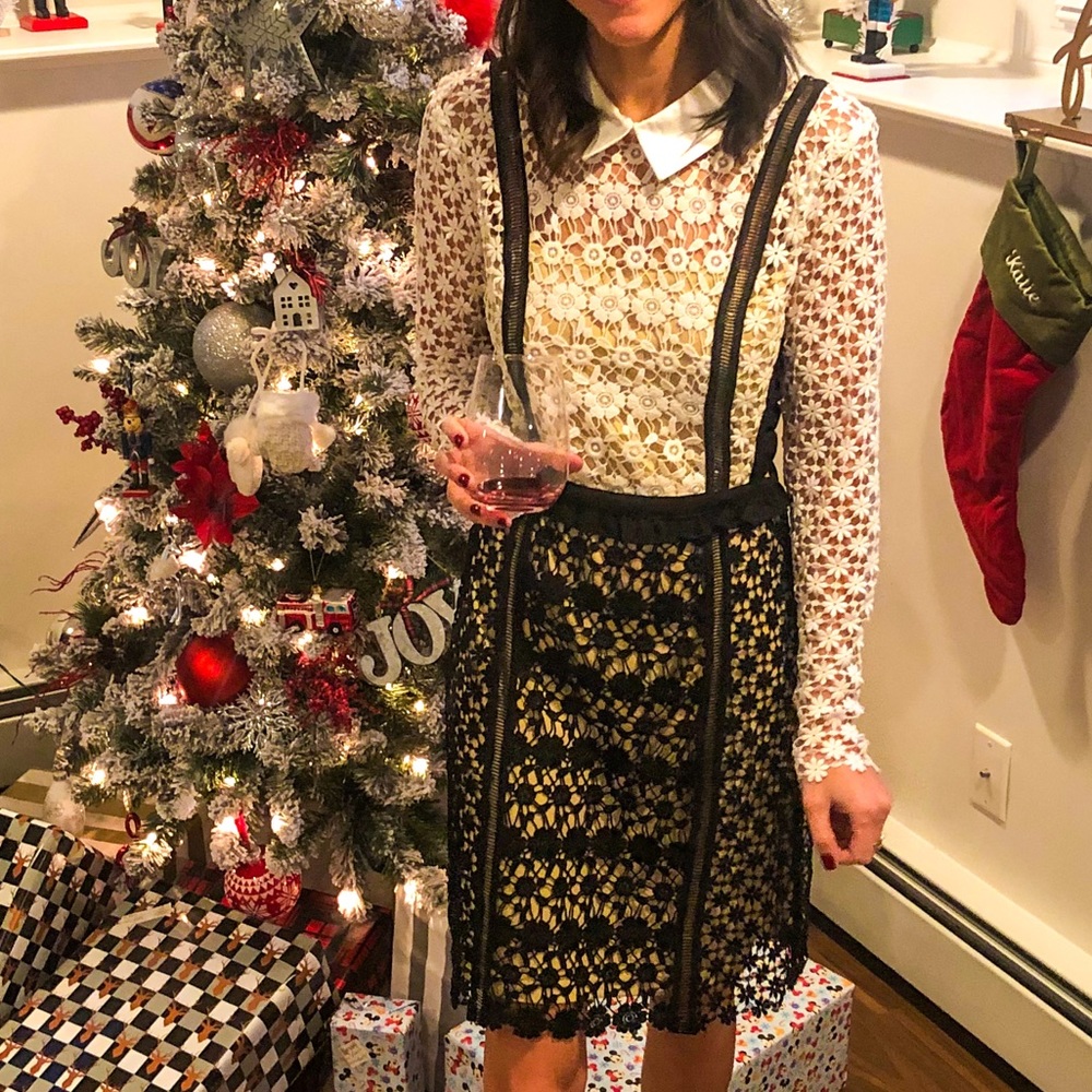 VENUS Black and white mini dress